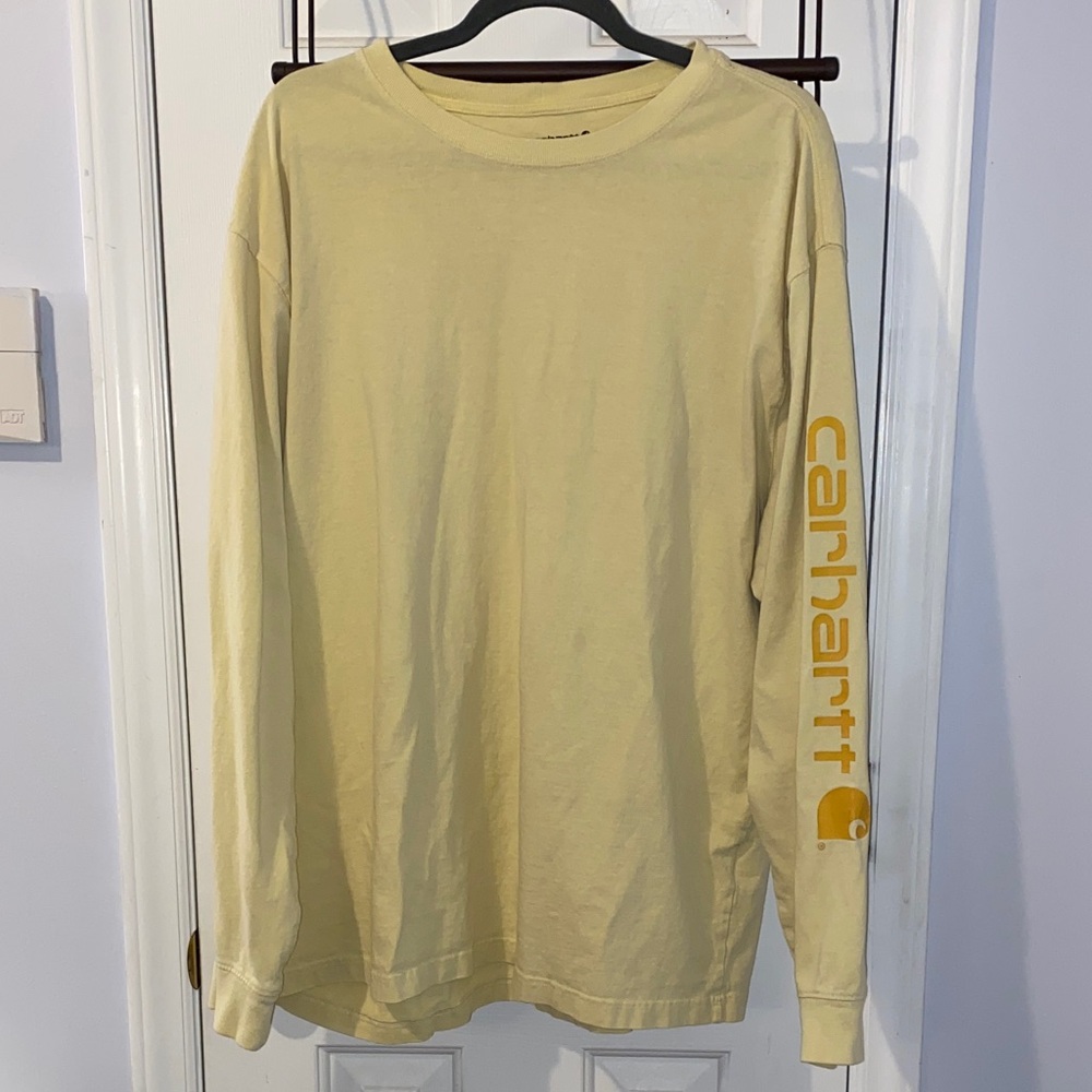 Carhartt long sleeve t shirt, yellow, sz. XL,